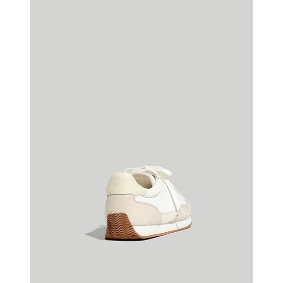Madewell League Sneakers in Washed Nubuck in Cloud Linen Multi - Picture 3 of 9